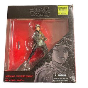 Star Wars Black Series Sergeant Jyn Erso Eadu Action Figure Rogue One 2016 NIB